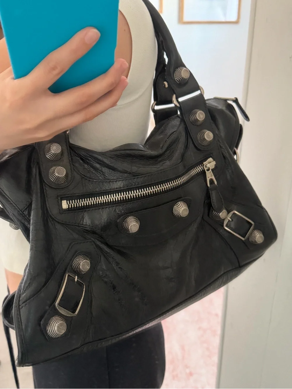 Balenciaga Black City Bag
